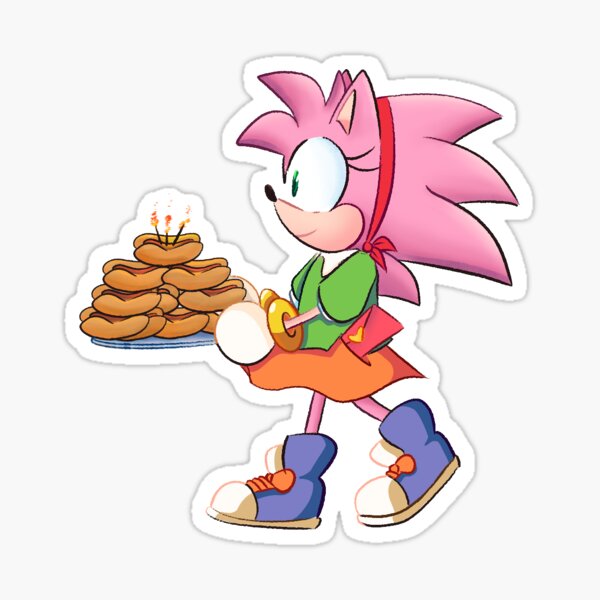 CLASSIC SONAMY!! 💙💖 - Sonic The Hegdehog - Sticker