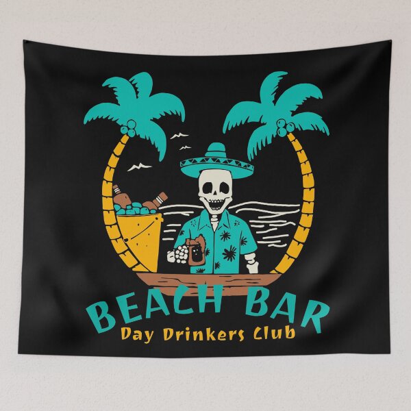 Item preview, Beach Bar Day Drinkers Club designed and sold by KathteeDesign.