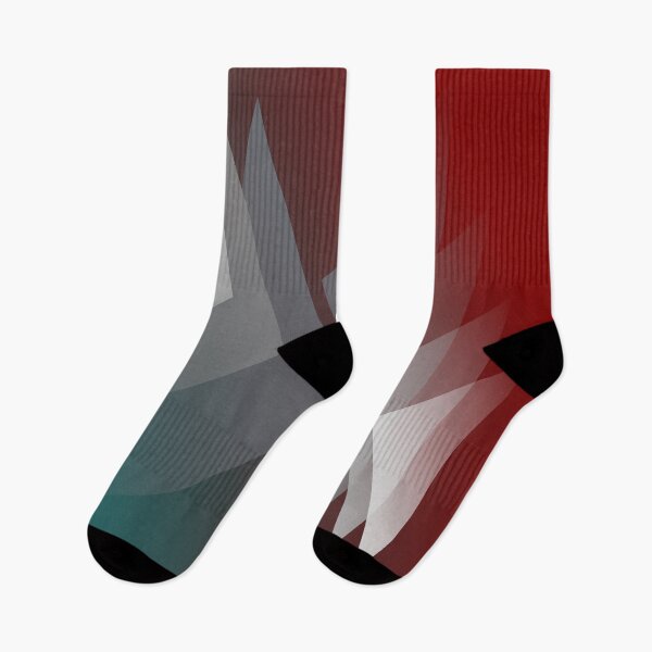 Item preview, Gray triangles on teal burgundy designed and sold by feiermar.