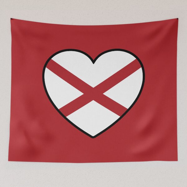 Item preview, I Love Alabama Flag designed and sold by Rich Anderson.