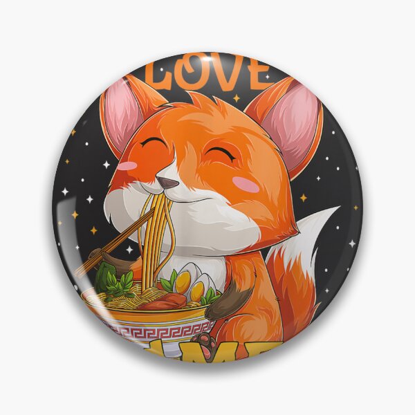 Item preview, Love Ramen Japanese Noodles cute Kawaii Anime fox women men designed and sold by maykri5k.