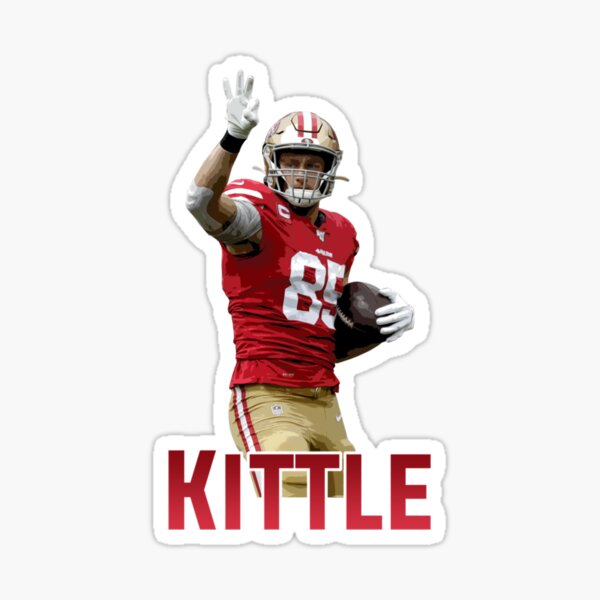 George KITTLE #85 TE San Francisco 49ers Fan Sticker Decal Bumper Window  3.75