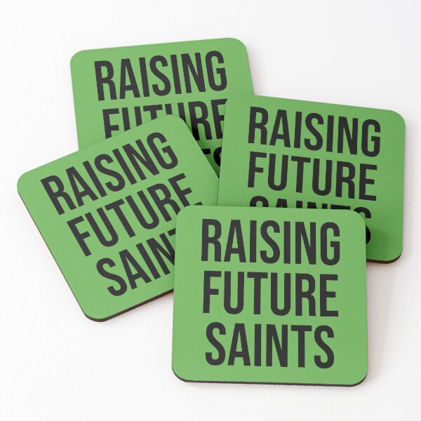 Item preview, Raising Future Saints Catholic Mother Father (Black Text) designed and sold by TheCatholicLady.