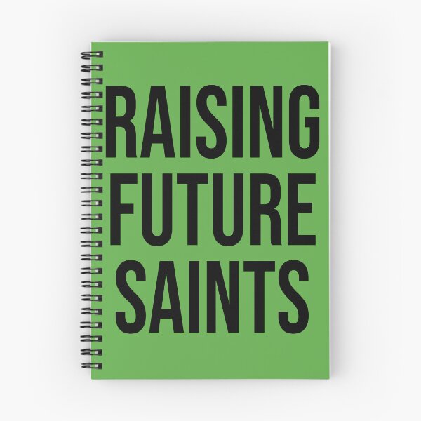 Item preview, Raising Future Saints Catholic Mother Father (Black Text) designed and sold by TheCatholicLady.