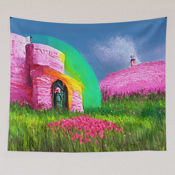 Item preview, Pink Castle 1 designed and sold by fizzribbit.