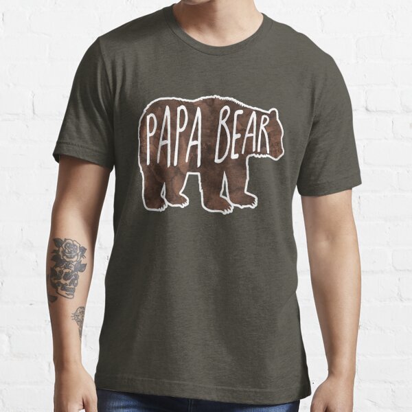 Papa Bear 3 Cubs Shirt Daddy Bear 3 Kids TShirt Papa 3 Kids T-Shirt