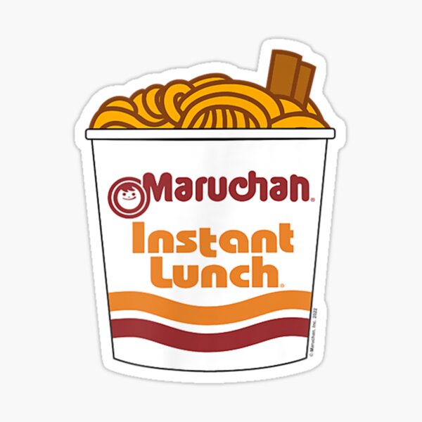 "Maruchan Ramen Noodle Cup With Chop Sticks" Sticker for Sale by