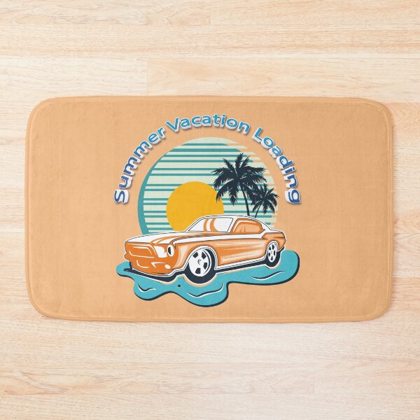Item preview, Summer Vacation And orange car Loading designed and sold by fatydesignspace.
