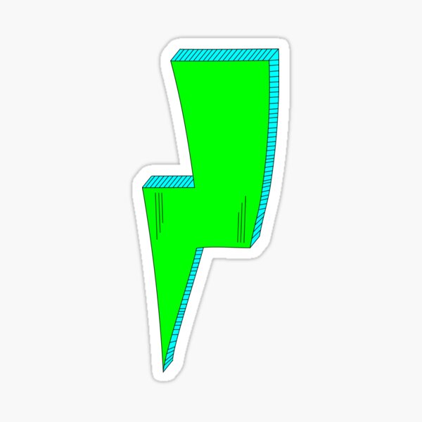 Green Bolt Sticker