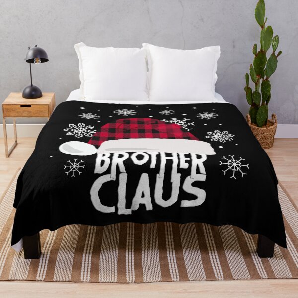 Item preview, Brother Claus Christmas Buffalo Plaid Santa Hat for Brother design designed and sold by Merchking1.