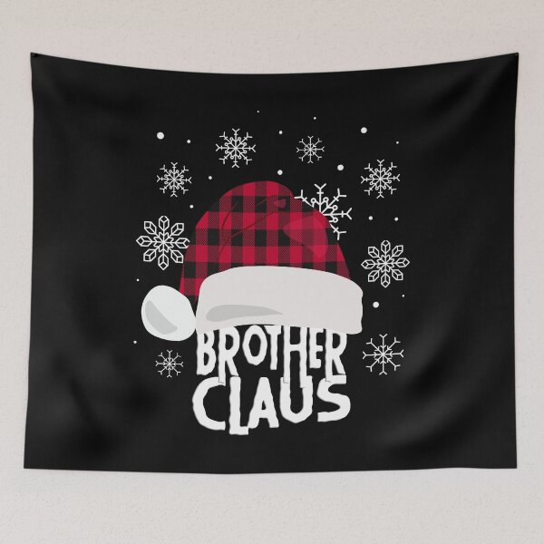Item preview, Brother Claus Christmas Buffalo Plaid Santa Hat for Brother design designed and sold by Merchking1.