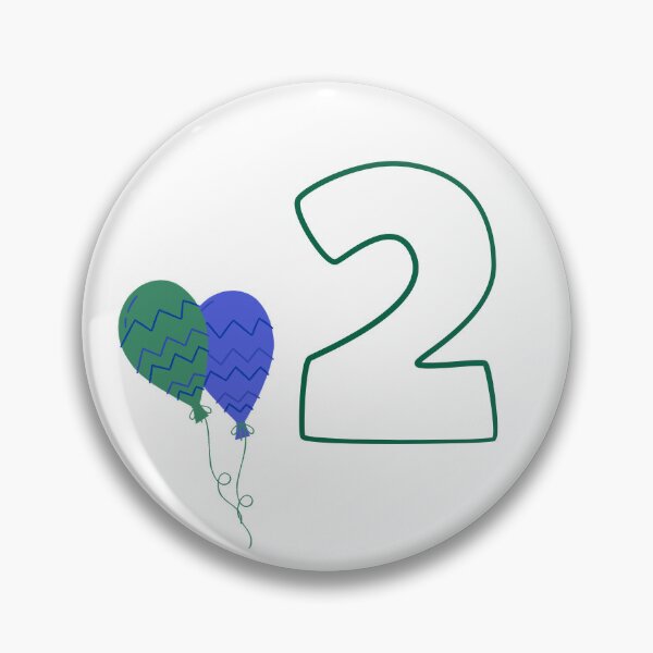Item preview, 2nd Birthday with Balloons designed and sold by UnicornTrinity.