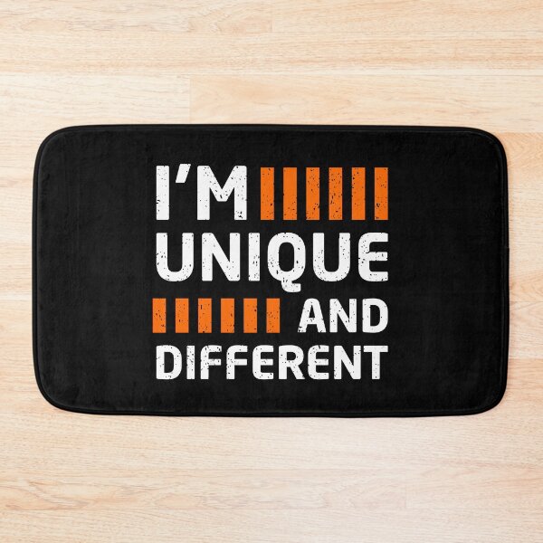 Item preview, I am Unique And Different Always Think To Be Positive Aspire To Inspire Before The Expire Funny Saying Happy Life Apparel Essential Motivation Inspiration Joy Mood designed and sold by DesignByHeartUK.