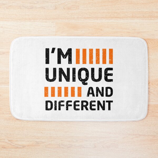Item preview, I am Unique And Different Always Think To Be Positive Aspire To Inspire Before The Expire Funny Saying Happy Life Apparel Essential Motivation Inspiration Joy Mood designed and sold by DesignByHeartUK.