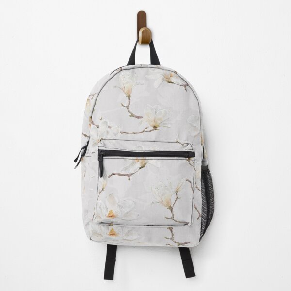 Item preview, Delicate White Magnolia Branches on Beige designed and sold by SydneyPapierCo.