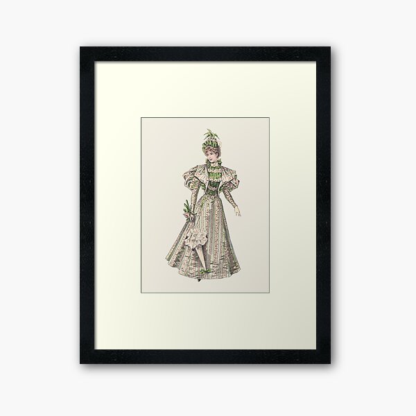 Lady Octavia Wyndham - Victorian Era Fashion Sticker for Sale by  LochNestFarm