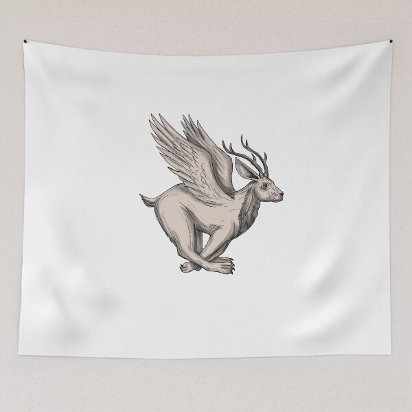 Item preview, Wolpertinger Running Side Tattoo designed and sold by patrimonio.