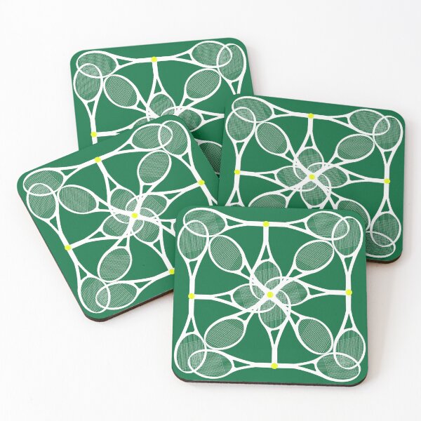 Item preview, Tennis Racket Square Pattern - White designed and sold by JoanNinjaHen.