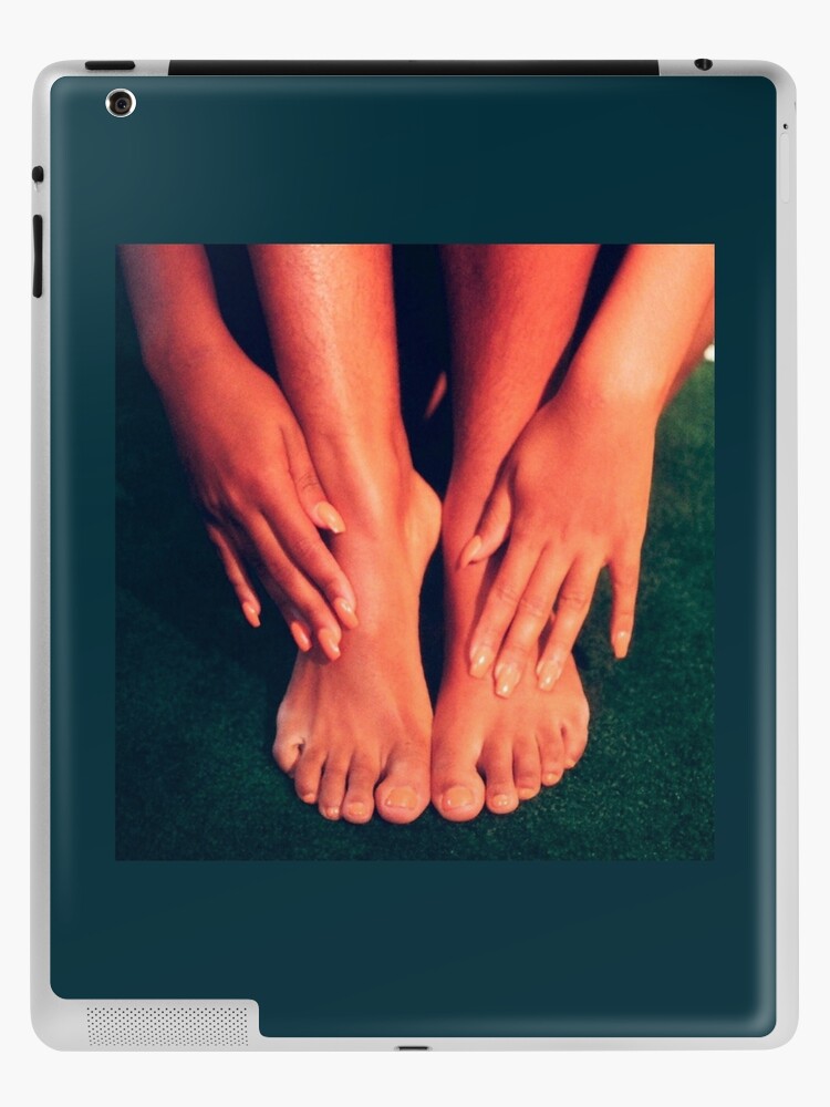 Feet in Grass with manicured hands touching them Chiffon Top iPad Case &  Skin for Sale by peaceofshirt1