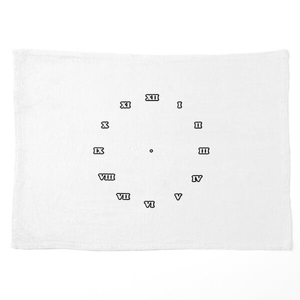 Clock Dial with Roman Numerals Pet Blanket