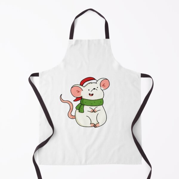 Item preview, Kawaii White Mouse In A Scarf designed and sold by kawaiilife.