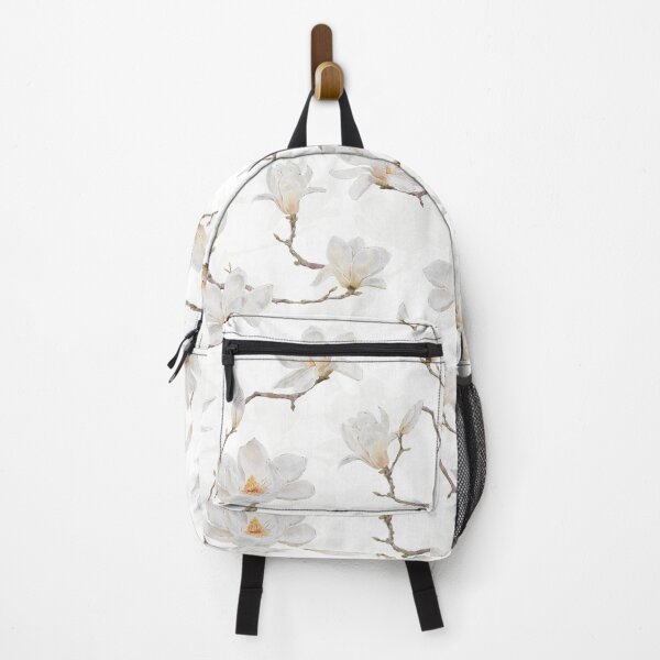 Item preview, Delicate White Magnolia Branches on Ivory designed and sold by SydneyPapierCo.