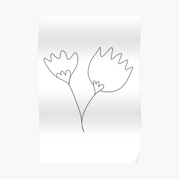 One Line flower rose art minimalist flower Drawing aesthetic