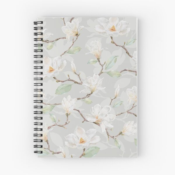 Item preview, Delicate White Magnolia Leafy Branches on Pastel Green designed and sold by SydneyPapierCo.