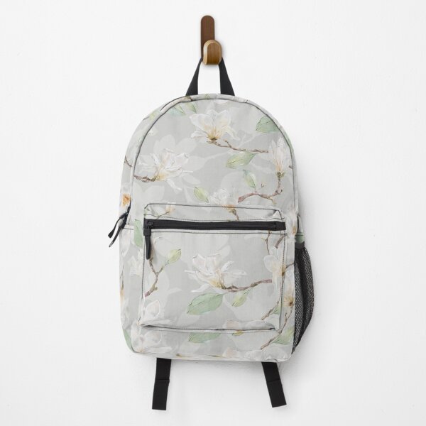 Item preview, Delicate White Magnolia Leafy Branches on Pastel Green designed and sold by SydneyPapierCo.