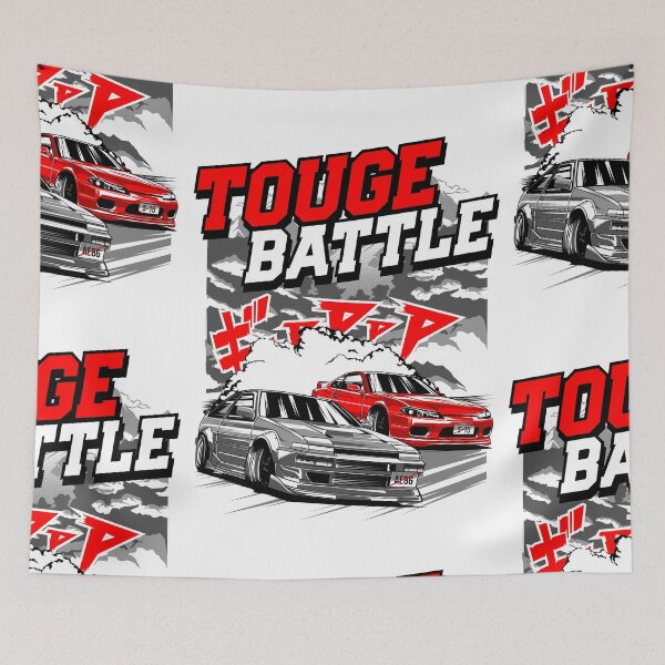 Aperçu de l'œuvre Touge Motorsport Racing Battle Street Drift Turbo Voiture créée et vendue par halleinstyle.