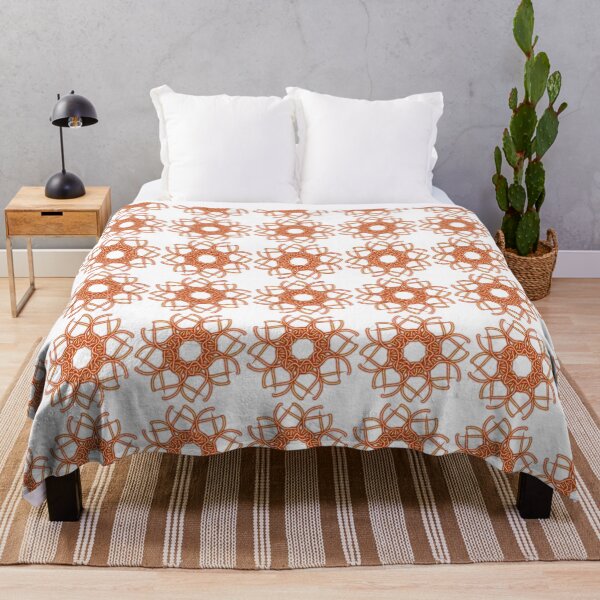 Item preview, Orange mandala, abstract art designed and sold by Meo Design.