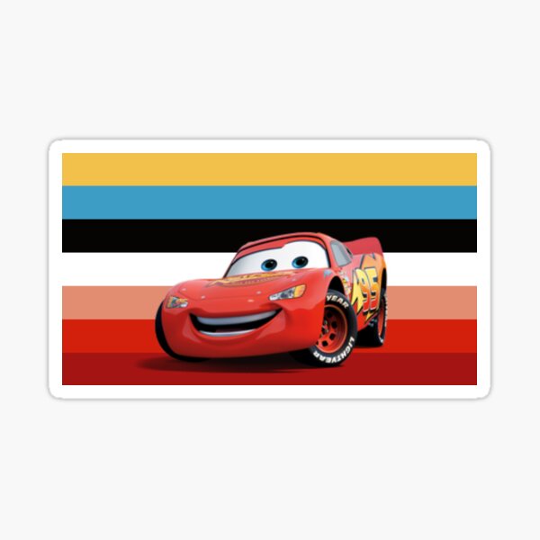 "Lightning Mcqueen flag" Sticker for Sale by splep1312 Redbubble