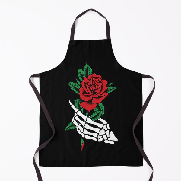 Item preview, White Skeleton Hand Holding A Red Rose Tattoo Graphic designed and sold by GardNewerd.