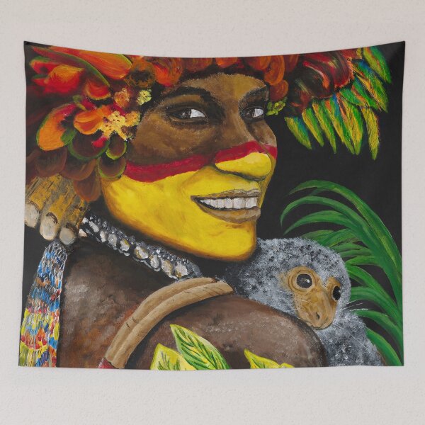 Item preview, Papua New Guinea Highlands Dancer designed and sold by MerkabArt.