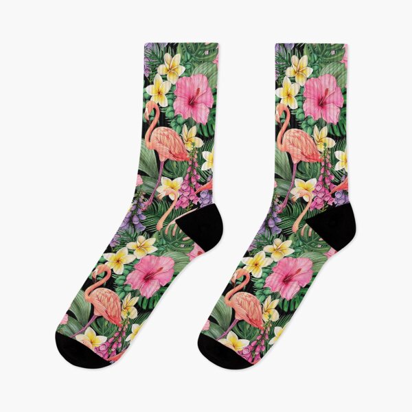 Item preview, Flamingo, flower and leaves designed and sold by Marvs29.