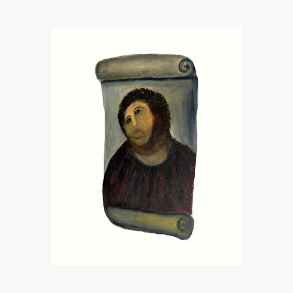 Item preview, ecce homo restoration designed and sold by Emojiames.
