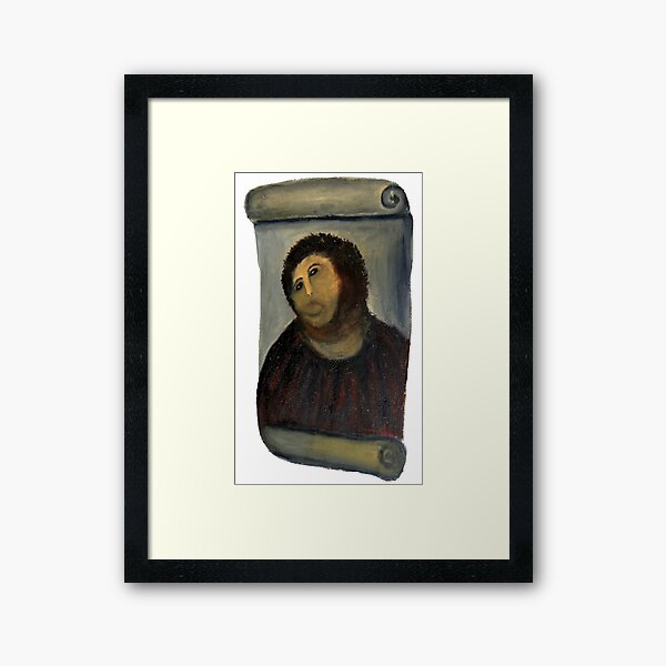 Vista previa del artículo con la obra «restauración ecce homo», diseñado y vendido por Emojiames.