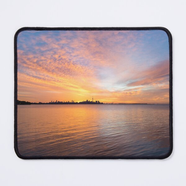 Item preview, Mirrored Cloudscape - Spectacular Sunrise Skies Behind Toronto Skyline designed and sold by Georgia Mizuleva.