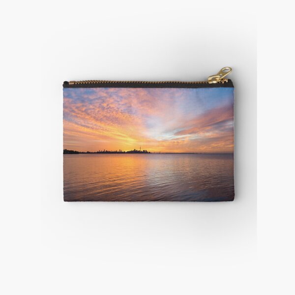 Item preview, Mirrored Cloudscape - Spectacular Sunrise Skies Behind Toronto Skyline designed and sold by Georgia Mizuleva.