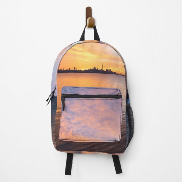 Item preview, Mirrored Cloudscape - Spectacular Sunrise Skies Behind Toronto Skyline designed and sold by Georgia Mizuleva.
