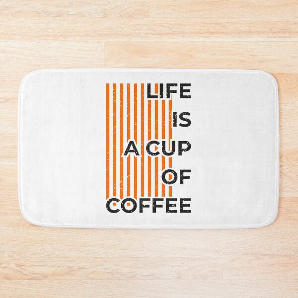 Item preview, Life is A Cup of Coffee Always Think To Be Positive Aspire To Inspire Before The Expire Funny Saying Happy Life Apparel Essential Motivation Inspiration Joy Mood designed and sold by DesignByHeartUK.