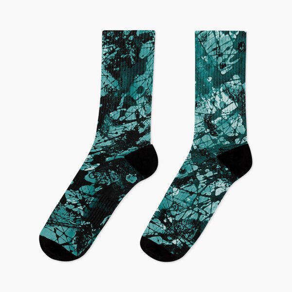 Item preview, Paint splatter texture Teal and Black by Kathryn Boundy designed and sold by OB-Studio.