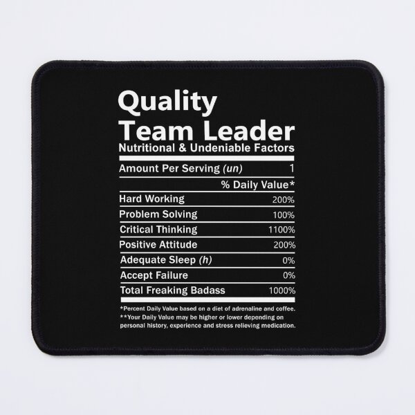 Item preview, Quality Team Leader T Shirt - Nutritional And Undeniable Factors Gift Item Tee designed and sold by watkinsmat.