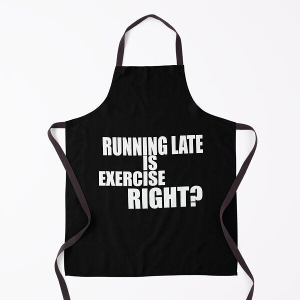 Item preview, Running Late Is Exercise Right Sticker designed and sold by monica45je.
