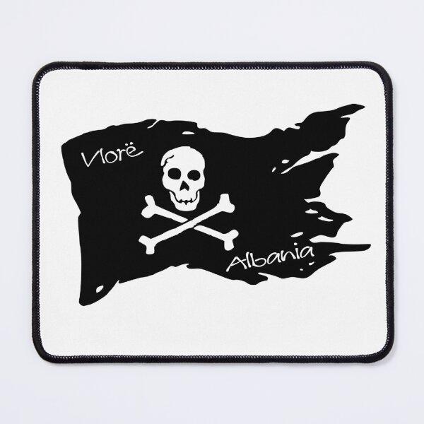 Item preview, Pirate Flag Vlore Albania - Pirate society designed and sold by WhereIsTravis.