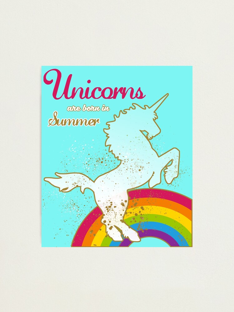 Unicorn Einhorn Fantasy Photographic Print By Stylesyndikat Redbubble