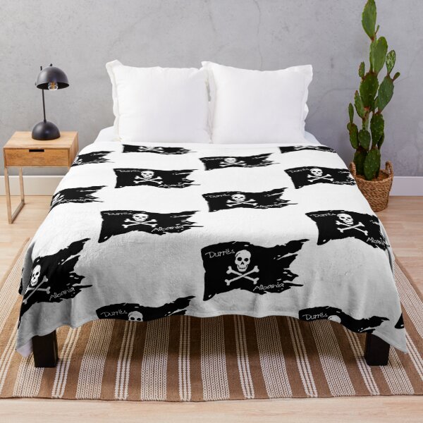 Item preview, Bandera pirata Durres Albania - Sociedad pirata designed and sold by WhereIsTravis.
