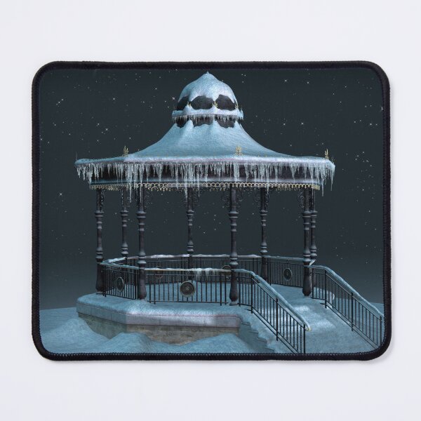 Item preview, Snowy gazebo in an icecold winternight designed and sold by Fashion through the ages.