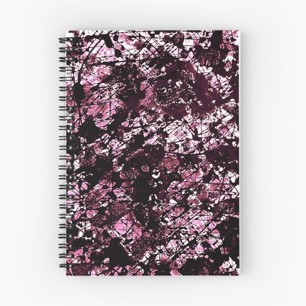 Artikelvorschau, Paint Splatter Texture Black Cherry und Black von Kathryn Boundy entworfen und verkauft von OB-Studio.
