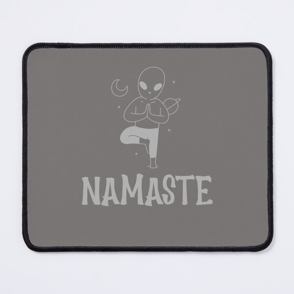 Item preview, yoga alien with "namaste " message designed and sold by ydsdesigns.